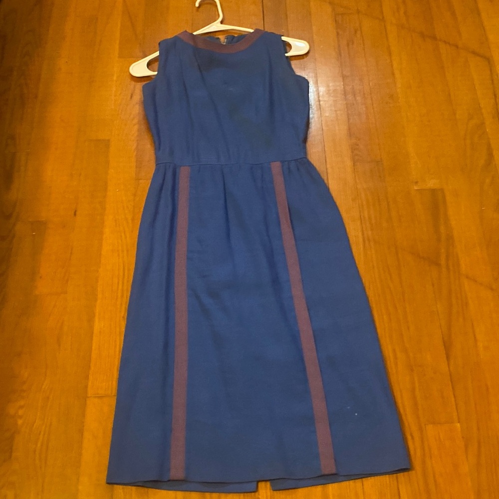 Vintage Linen Sheath Dress